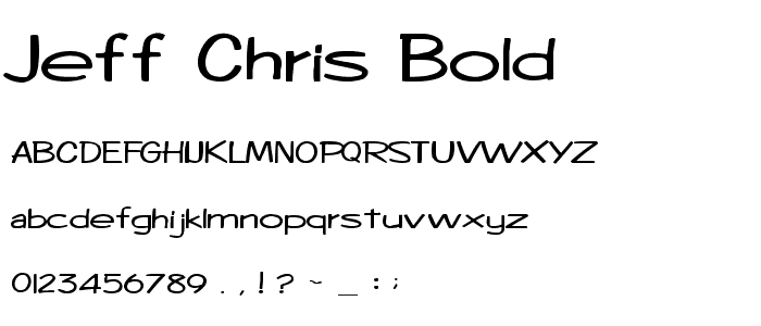 Jeff-Chris Bold font